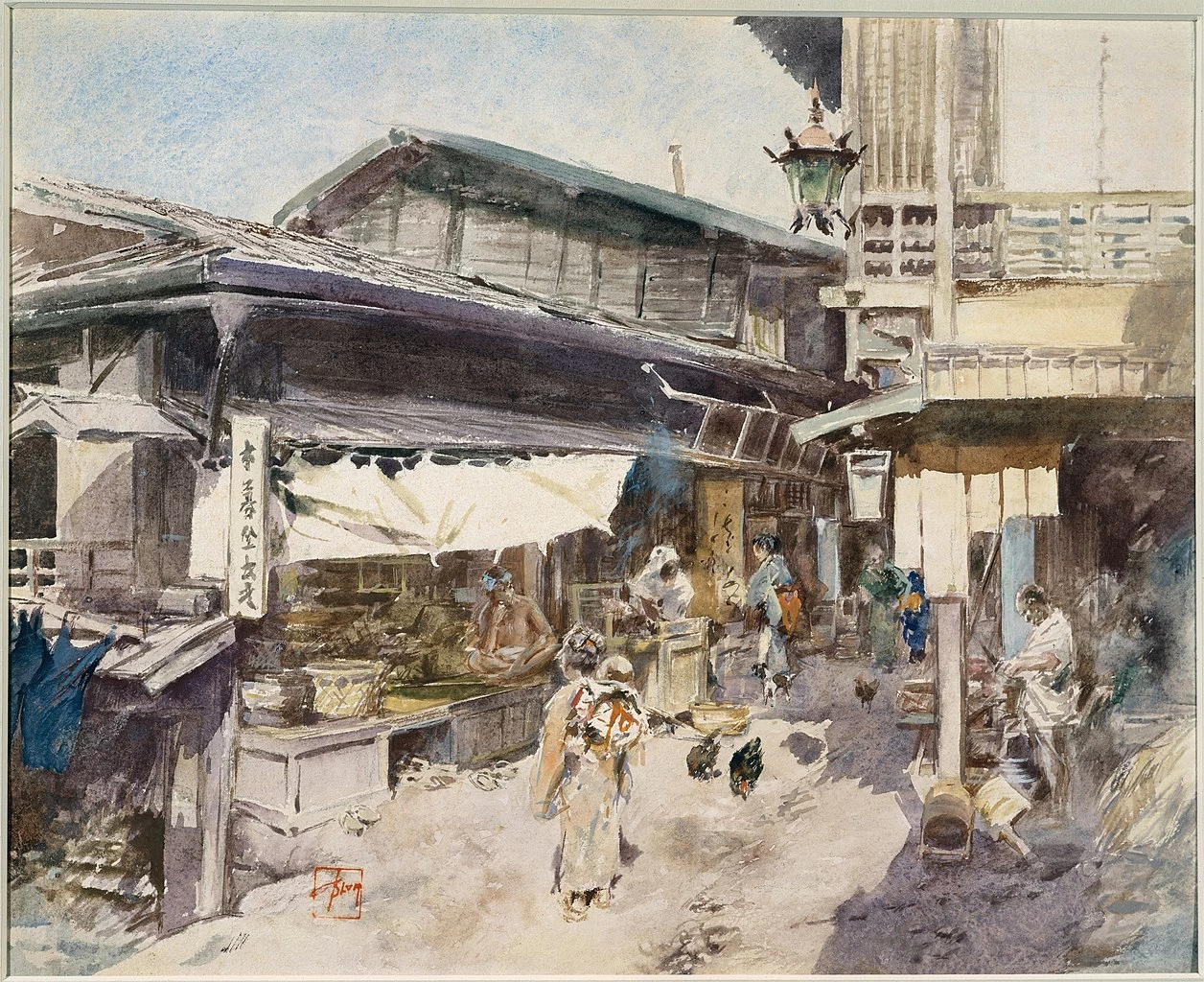 Scena di strada a Ikao - Metropolitan Museum of Art, New York